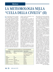 LA METEOROLOGIA NELLA “CULLA DELLA CIVILTÀ” (II)