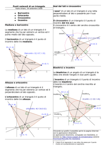 Punti notevoli di un triangolo