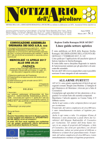 notiziario 2 2017 - Associazione Romagnola Apicoltori