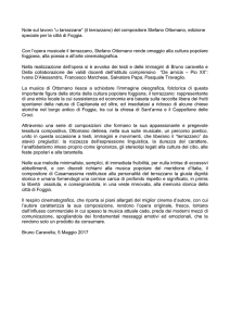 Note sul lavoro “u tarrazzane” (il terrazzano) del compositore
