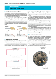 La lamina bimetallica