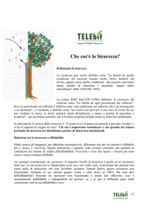 Che cos`è la sicurezza - tele-bit