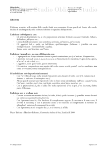 L`elisione e il troncamento