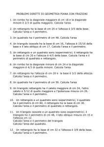 PROBLEMI DIRETTI DI GEOMETRIA PIANA CON FRAZIONI