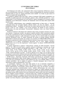 l`universo che verra`