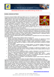 Scheda rischio elettrico 2014