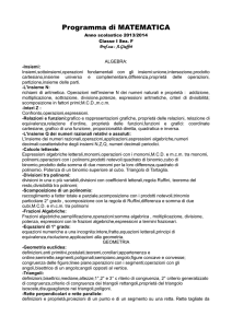 Matematica 1F - Liceo Scientifico Albert Einstein