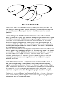 CENNI del BEN ESSERE Il Ben-Essere indica uno