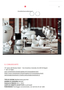 IL COMANDANTE - Romeo hotel Naples