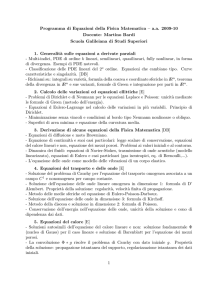 Equazioni Fisica Matematica SGSS 2010