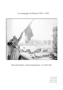 La campagna di Russia 1941- 1945