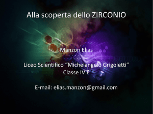 Zirconio - Ordine dei Chimici delle Province di Gorizia Pordenone e
