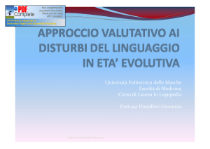approccio valutativo.. - Facoltà di Medicina e Chirurgia