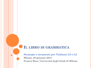 La grammatica pedagogica