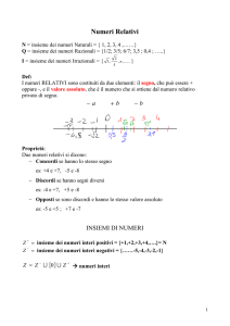 Numeri Relativi
