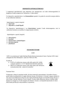 DISPOSITIVI OPTOELETTRONICI
