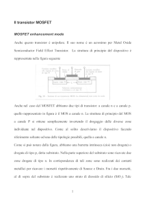Il transistor MOSFET