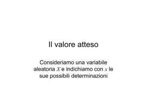 Il valore atteso