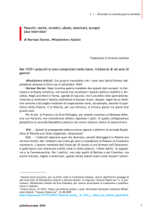 Polacchi, nazisti, sovietici, alleati, americani