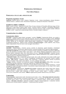 FISIOLOGIA GENERALE Prof. Silvio Palmero Proprietà