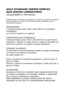GOLD STANDARD HERPES SIMPLEX della SODINI