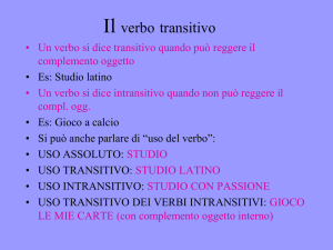 Il verbo - Eurekalbinea