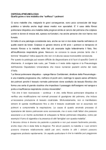 fibrosi polmonare idiopatica - Ospedali riuniti di Trieste