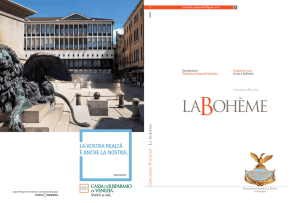 bohème la - Teatro La Fenice