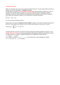 Le formule di Newton