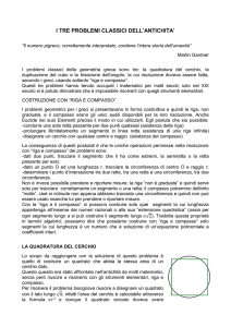 I TRE PROBLEMI CLASSICI DELL`ANTICHITA`
