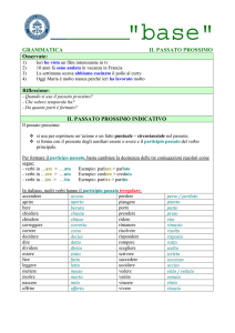 6 Indicativo passato prossimo