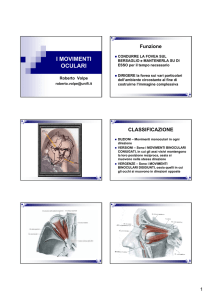 I MOVIMENTI OCULARI
