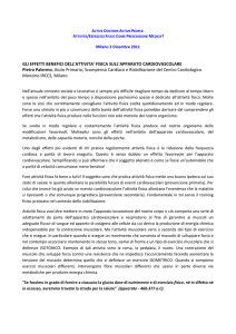 GLI EFFETTI BENEFICI DELL`ATTIVITA` FISICA SULL`APPARATO
