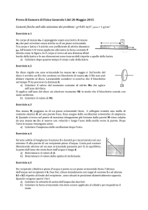 II° Esonero 28 Maggio 2015 - Dipartimento di Fisica e Geologia
