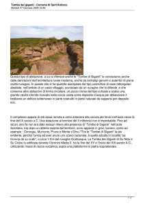 Tombe dei giganti - Comune di Sant`Antioco