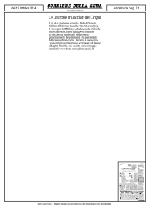 Le Distrofie muscolari dei Cingoli