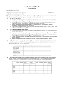 prova formativa cellule