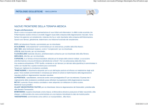 Nuove Frontiere della Terapia Medica
