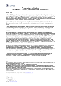 Precorrezione adattativa: identificare il sistema per