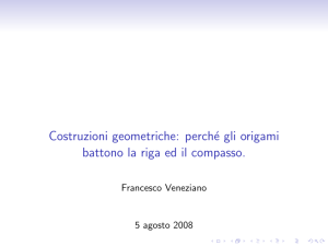 perché gli origami battono la riga ed il compasso.