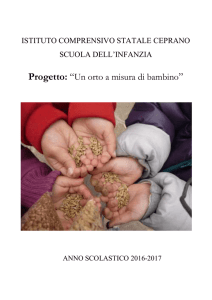 progetto orto 2017 - L`Istituto Comprensivo