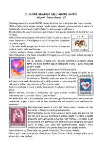 il cuore simbolo dell`amore sacro