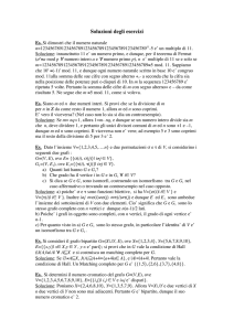 Soluzione altri esercizi parte II