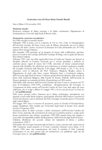 Curriculum Prof.ssa Chiara Maria Fiorella Minelli