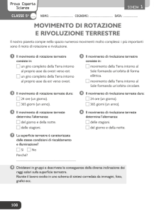 movimento di rotazione e rivoluzione terrestre
