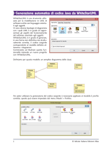 6. Generazione automatica di codice Java da WhiteStarUML
