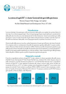 La scienza di ageLOC® e i cluster funzionali dei geni della giovinezza