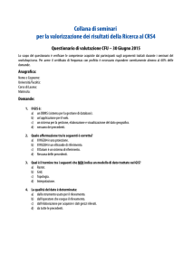 Questionario di valutazione dell`apprendimento