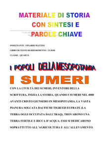 CON LA CIVILTÀ DEI SUMERI, INVENTORI DELLA SCRITTURA