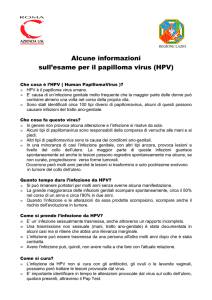 Alcune informazioni per chi ha eseguito il test HPV